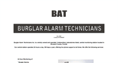 Desktop Screenshot of burglaralarmtechnicians.com