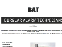 Tablet Screenshot of burglaralarmtechnicians.com